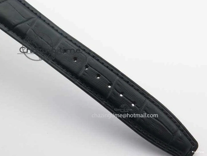 MIROTIME 0122 Reliable Portuguese IW371447 ZF 1:1 Best Edition SS Black Dial On Black Leather Strap A79350 V 7274